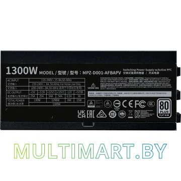 Блок питания Cooler Master V1300 (MPZ-D001-AFBAPV) картинка 4